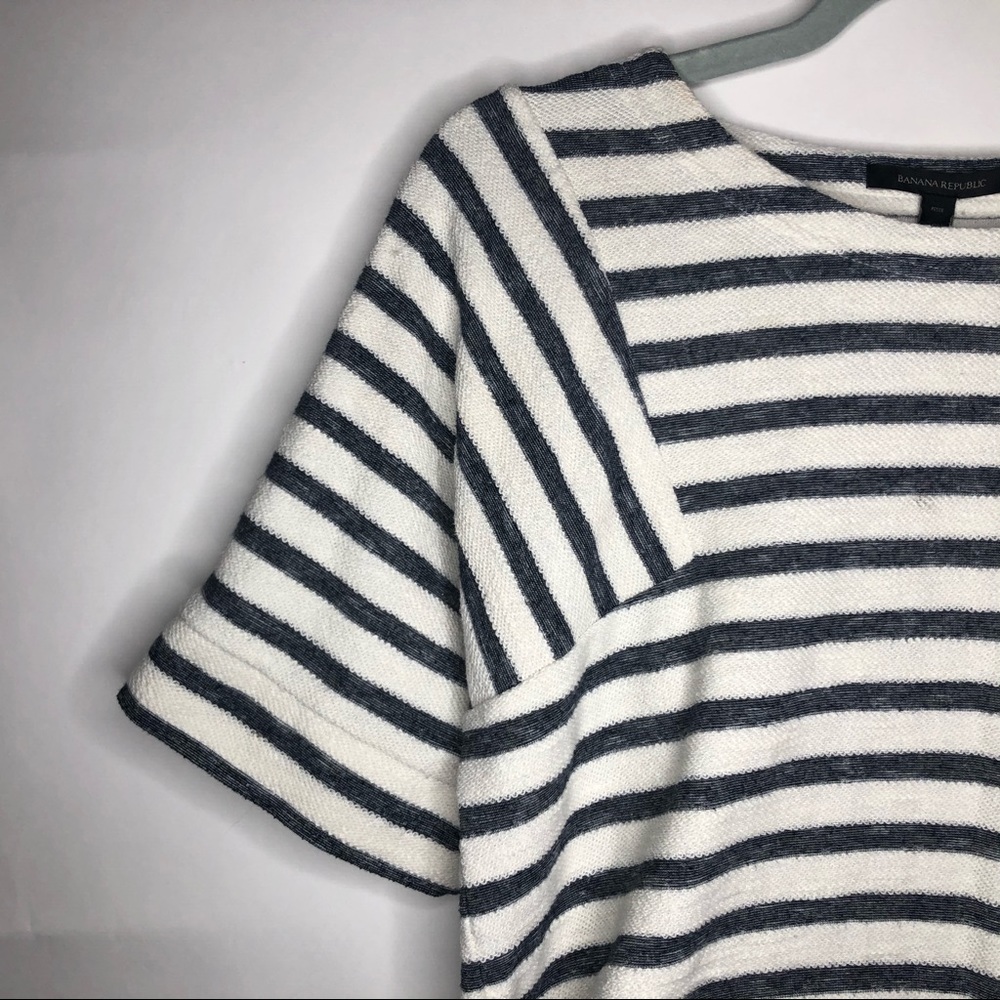 BANANA REPUBLIC striped dress white and gray. P Sm - Picture 5 of 9